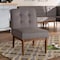 Baxton Studio Arvid Mid-Century Gray Upholstered Wood Dining Chair 155-9307 - alternate 9